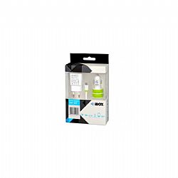 iBox 3in1 Dual USB Car/Home Charger 2.1A micro USB